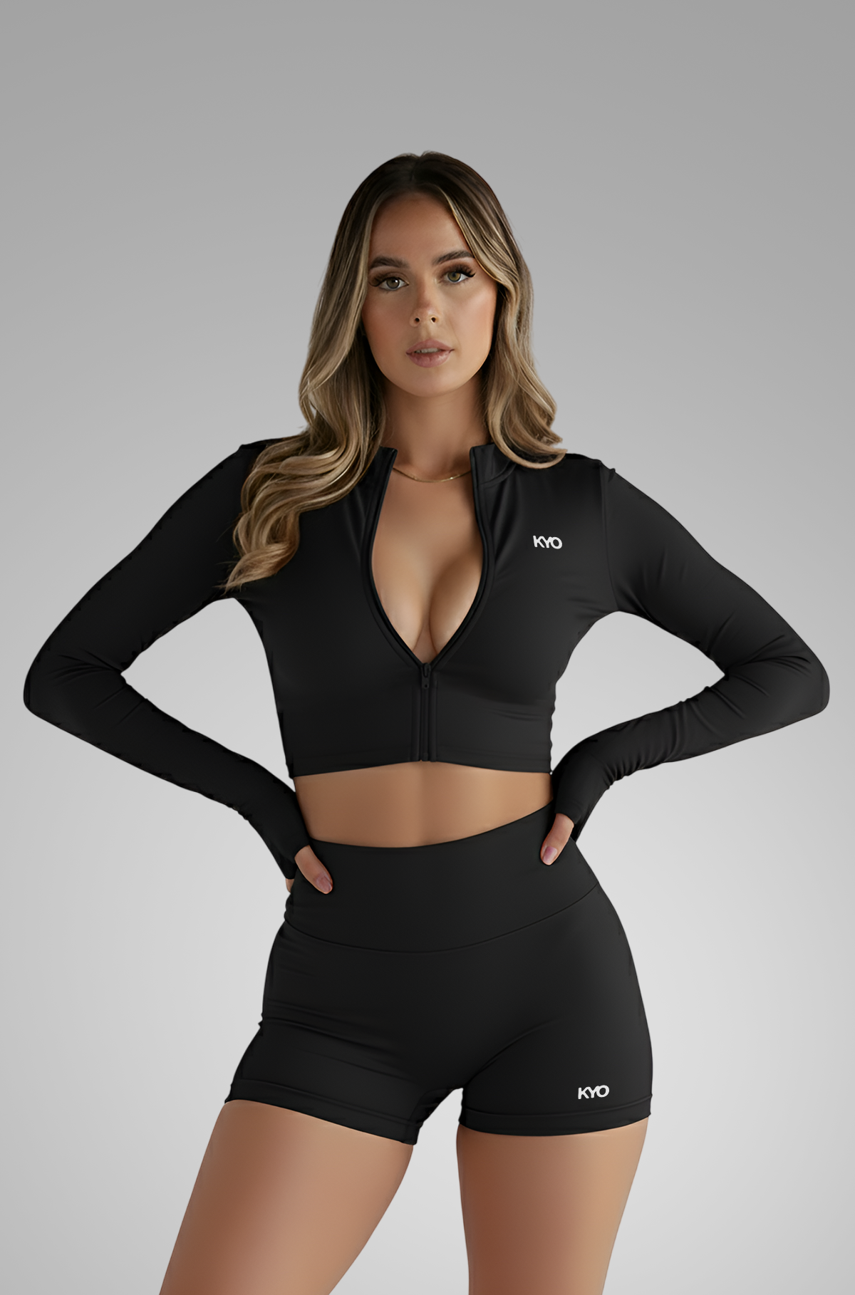 Uzume Sculpt Zip Jacket Black