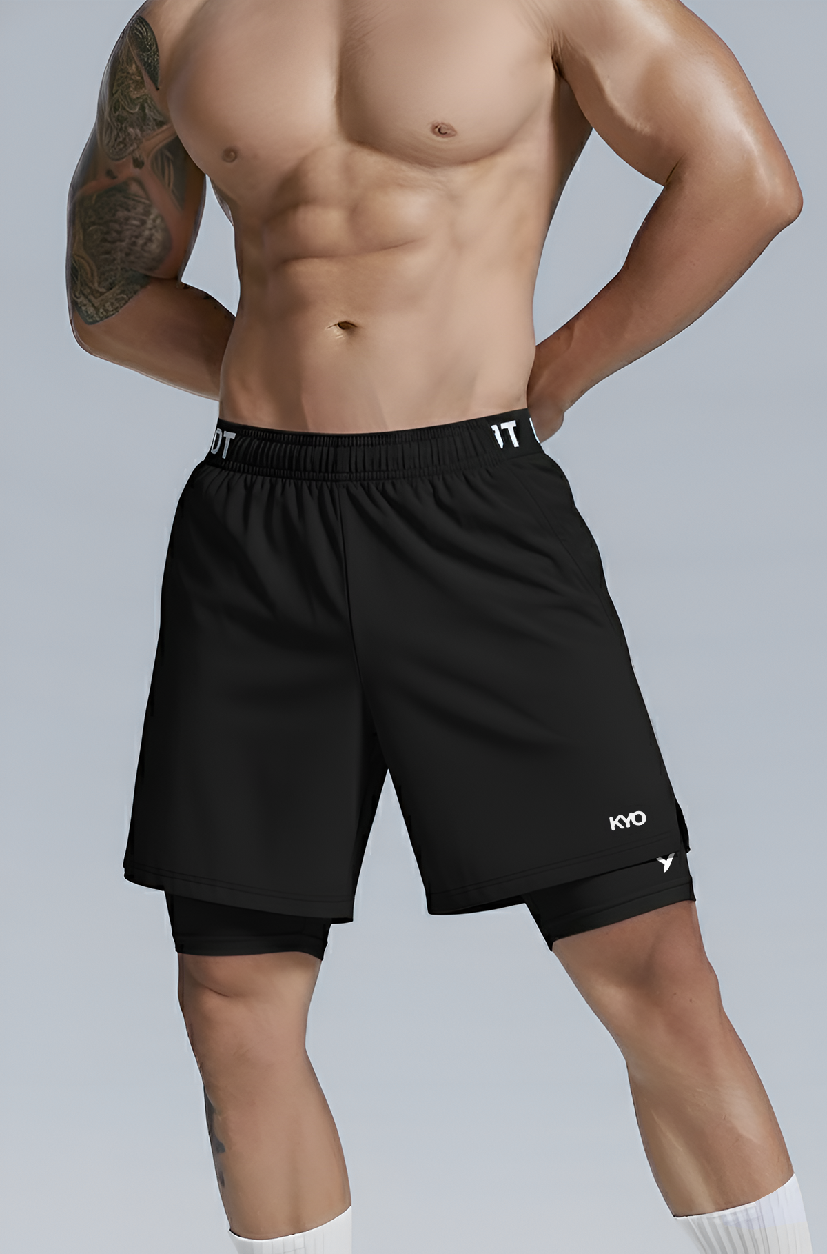 Enma 2 In 1 Shorts Black