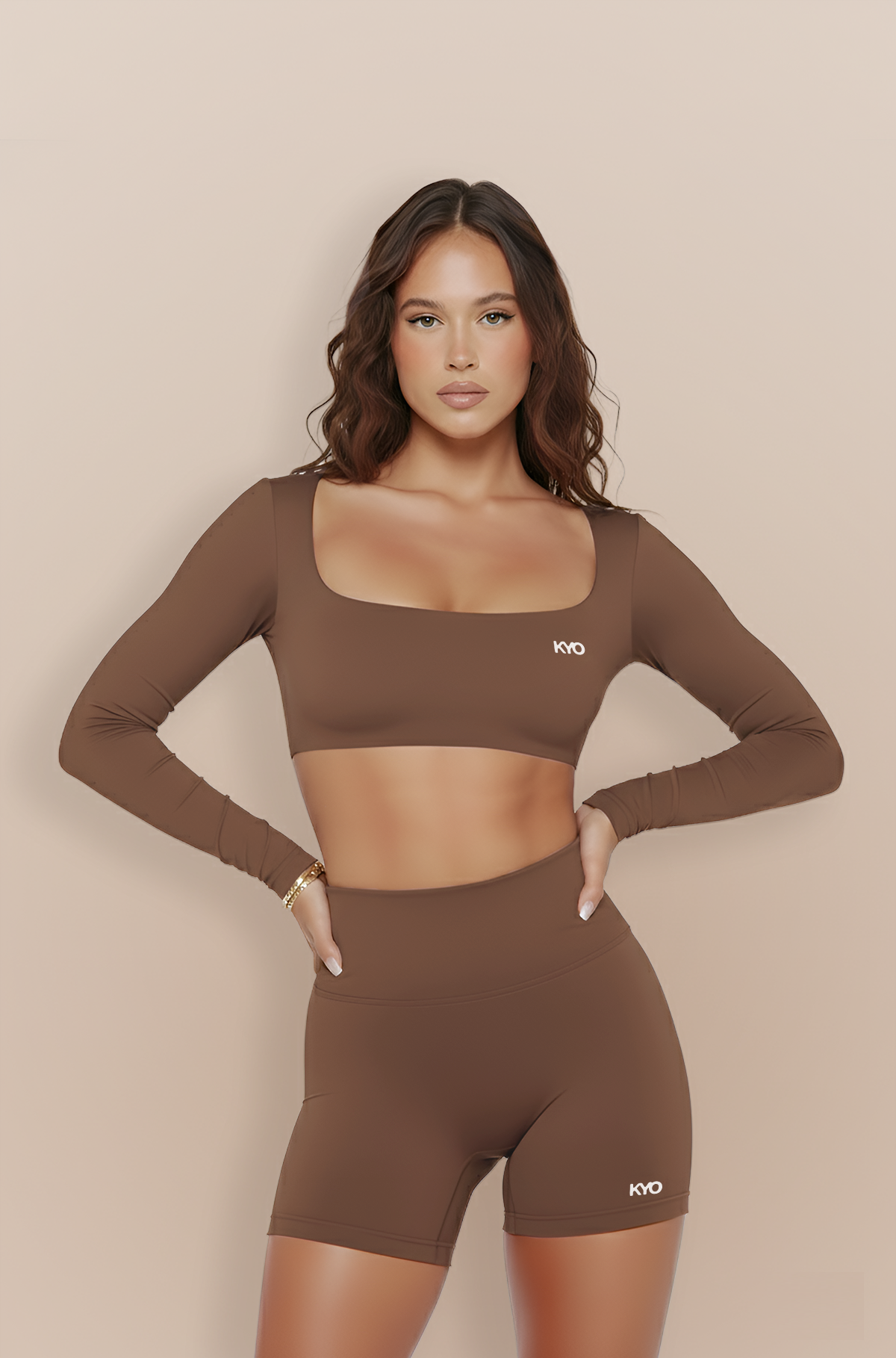 Uzume Long Sleeve Top Brown