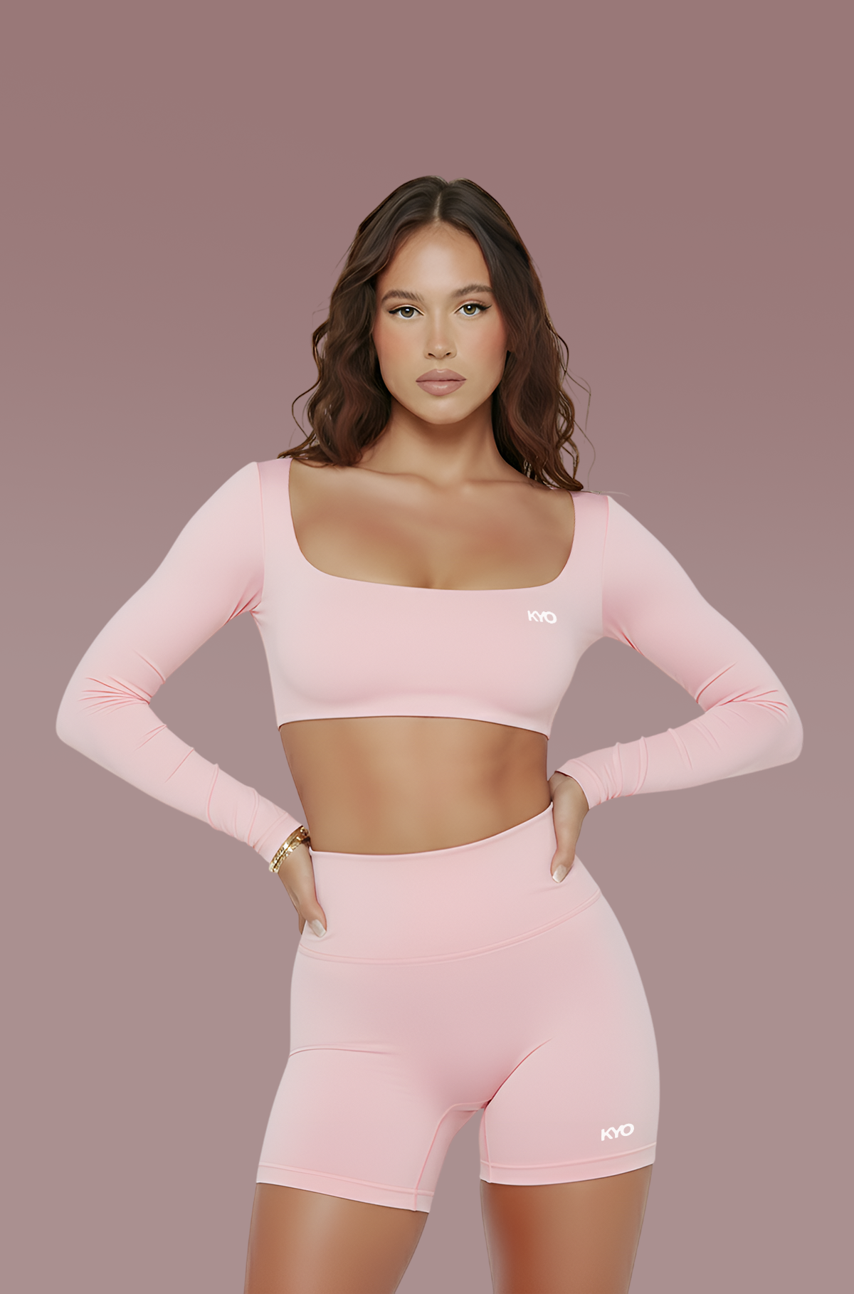 Uzume Long Sleeve Top Baby Pink