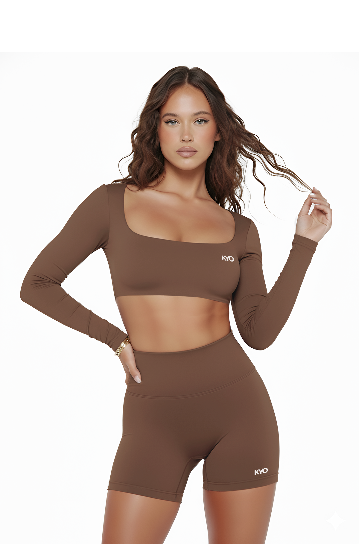 Uzume Long Sleeve Top Brown
