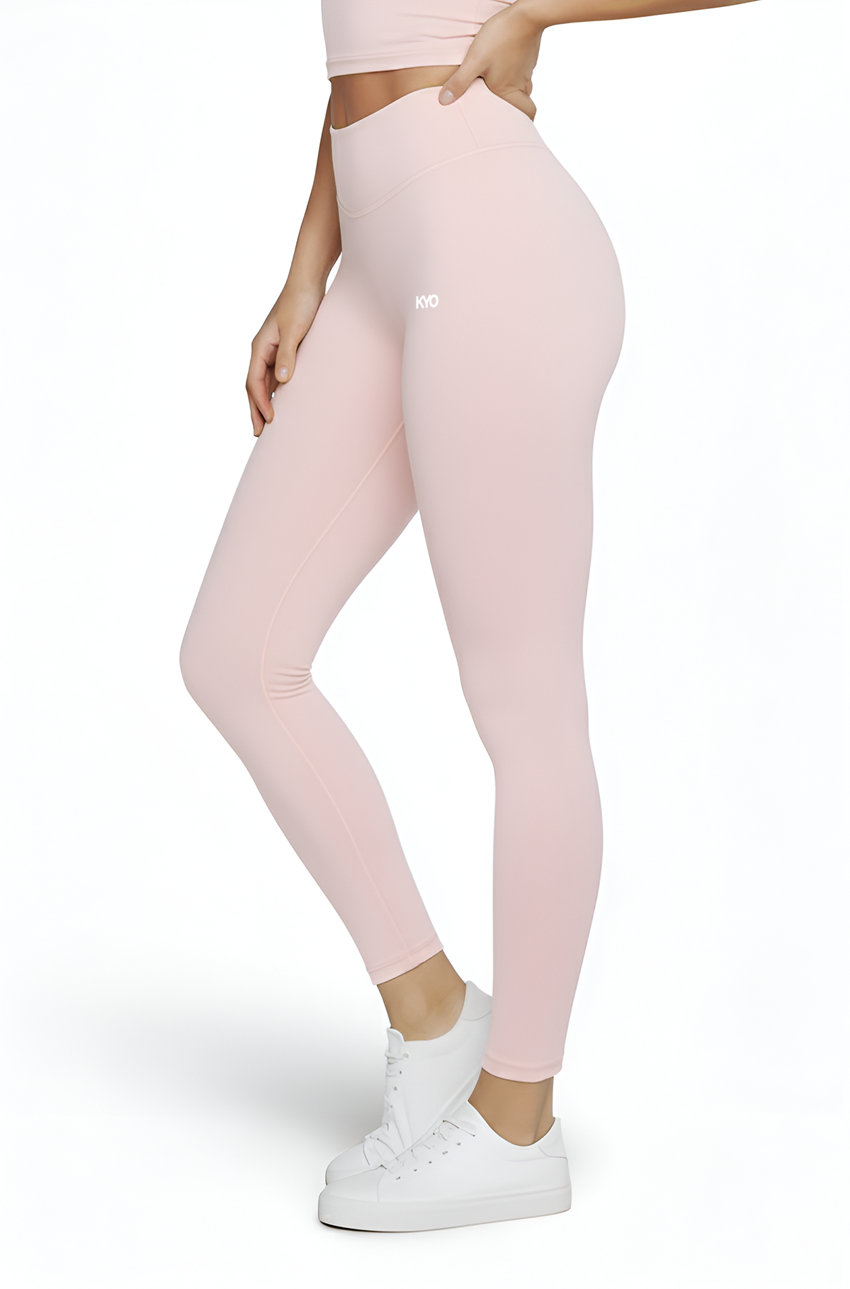 Uzume Scrunch Leggings Long Baby Pink