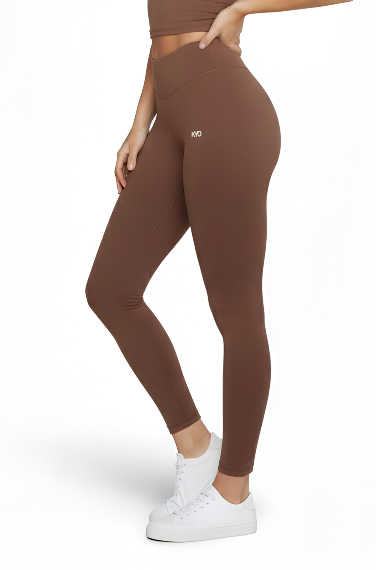 Uzume Scrunch Leggings Long Brown