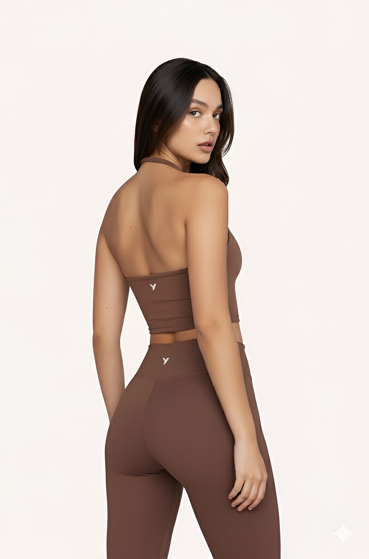 Uzume Neck Holder Tank Top Brown