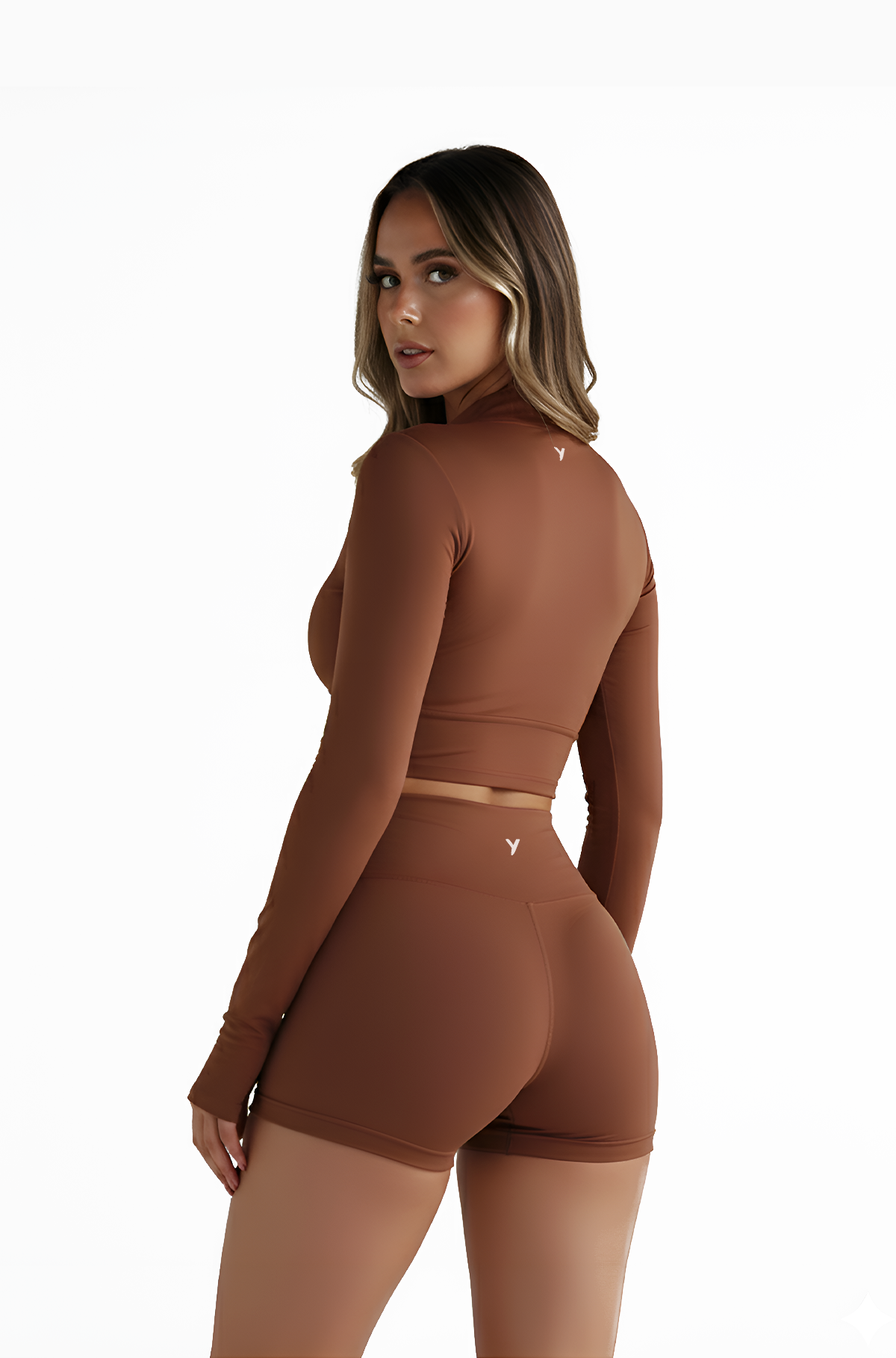 Uzume Sculpt Zip Jacket Brown