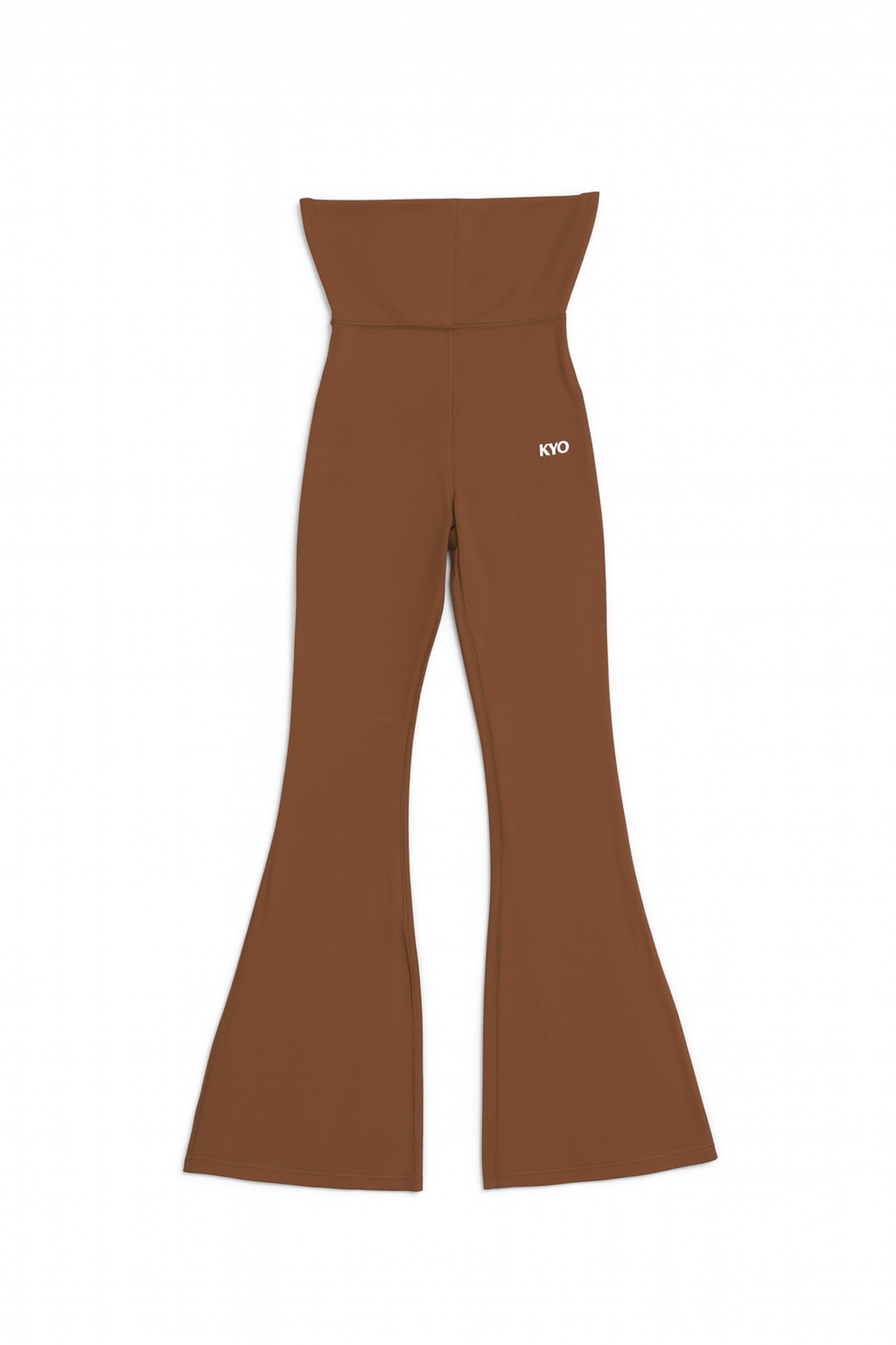 Uzume Jersey Flare Pants Brown