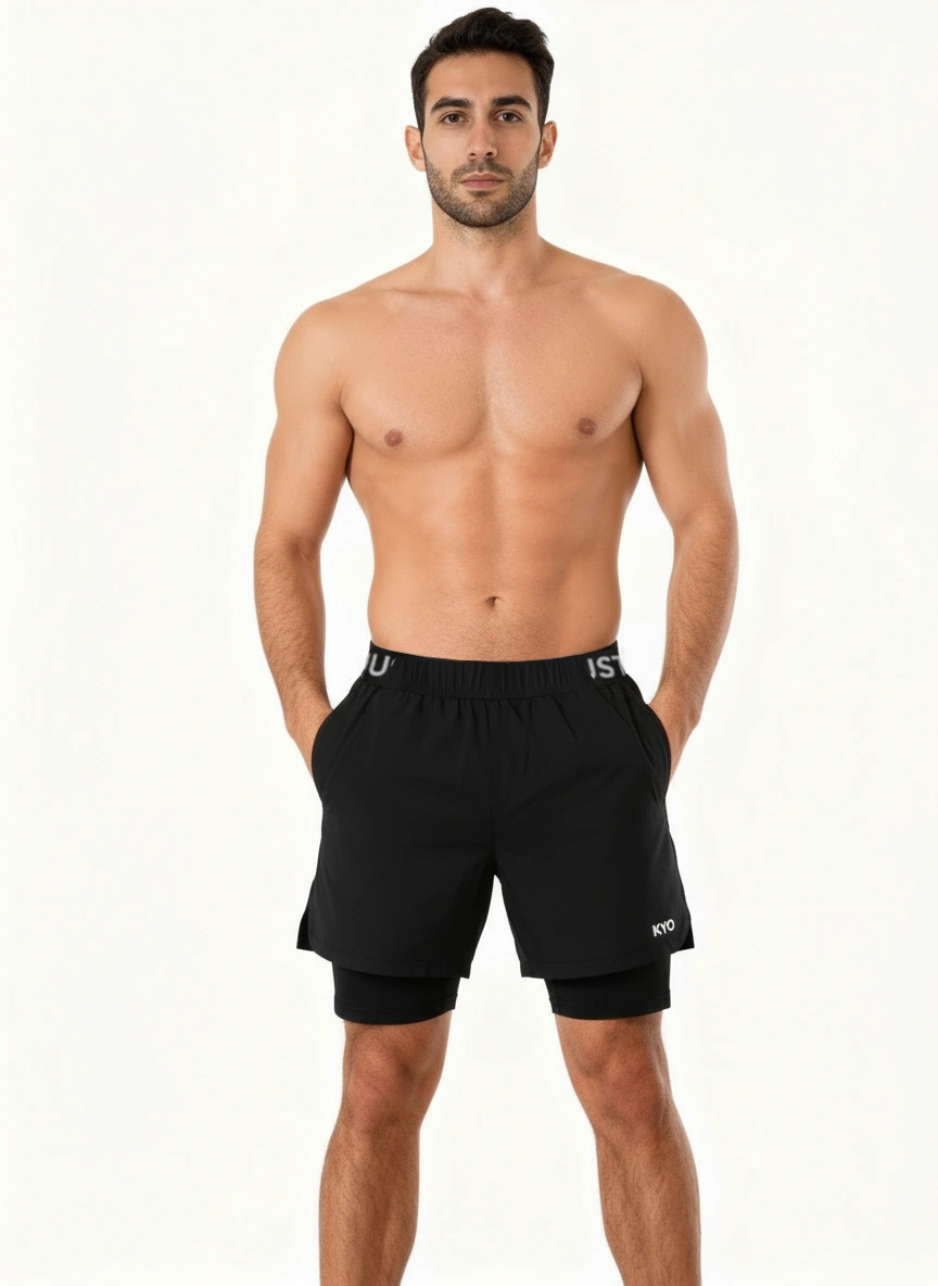 Enma 2 In 1 Shorts Black