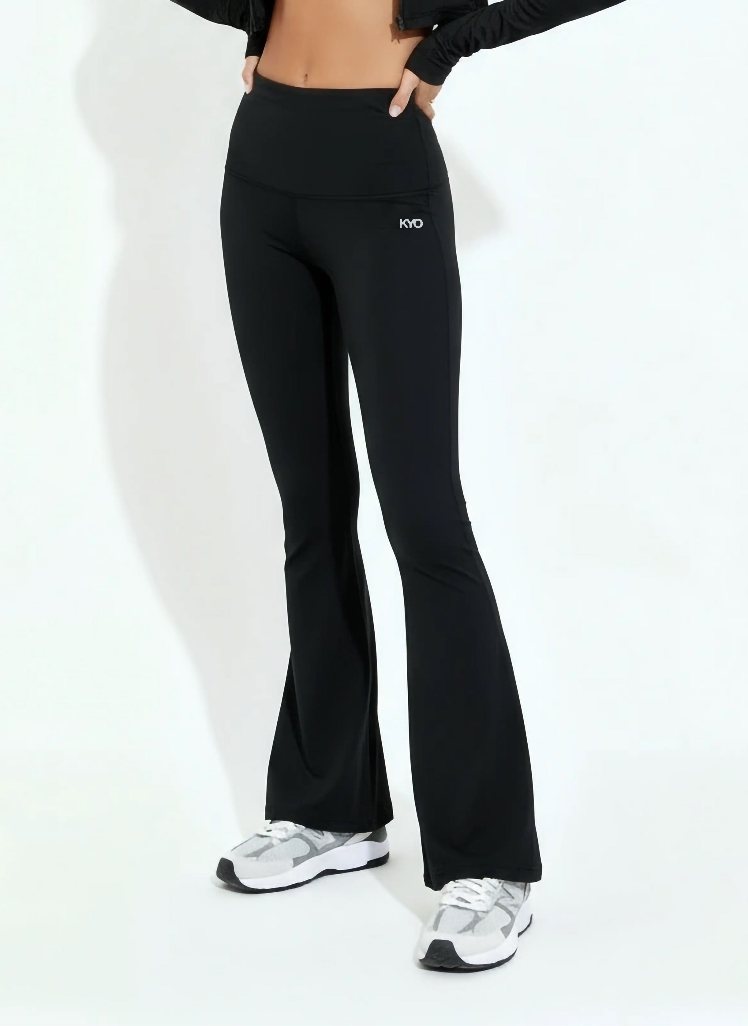 Uzume Jersey Flare Pants Black