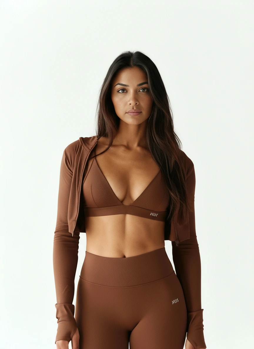 Uzume Scrunch Leggings Long Brown