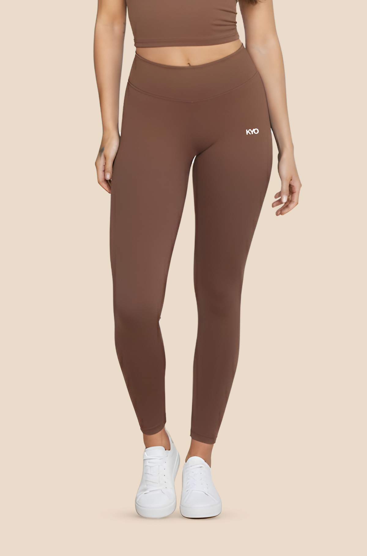 Uzume Scrunch Leggings Long Brown