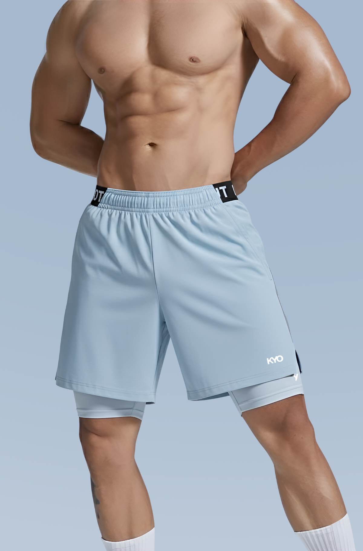 Enma 2 In 1 Shorts Baby Blue