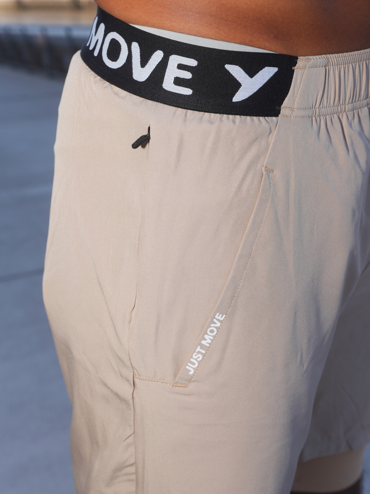 Enma 2 In 1 Shorts Beige