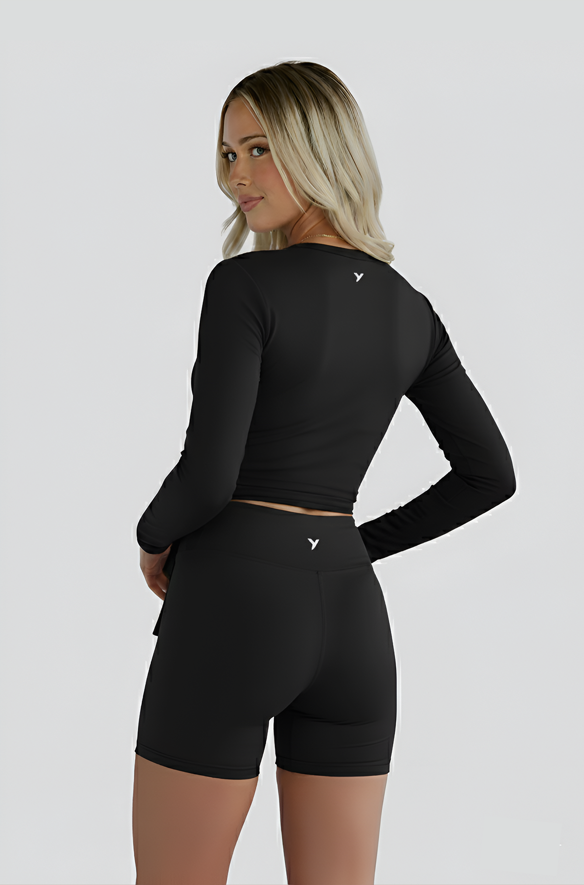 Uzume Ballet Wrap Top Black