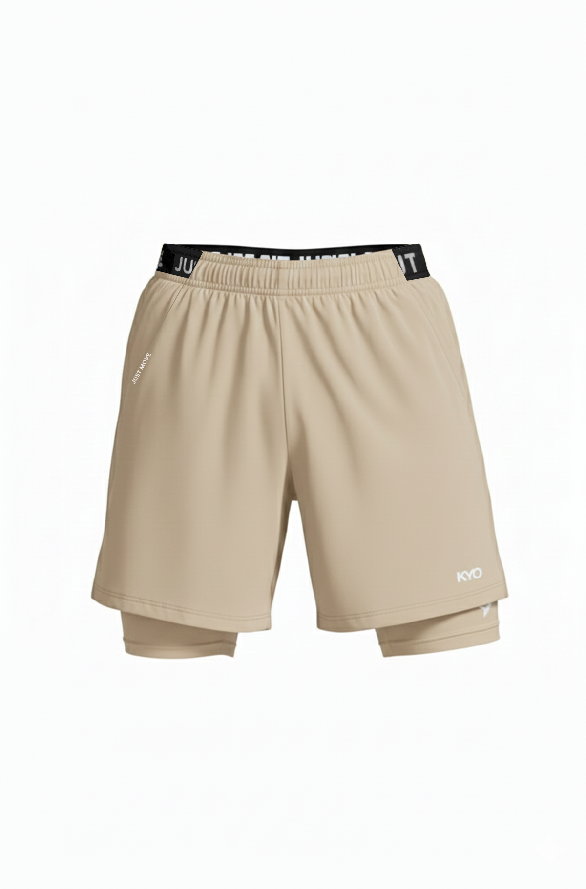 Enma 2 In 1 Shorts Beige