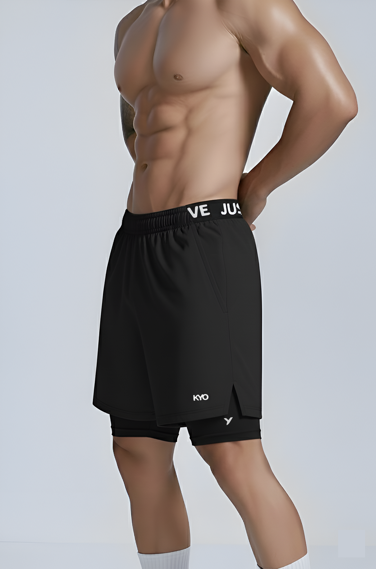 Enma 2 In 1 Shorts Black