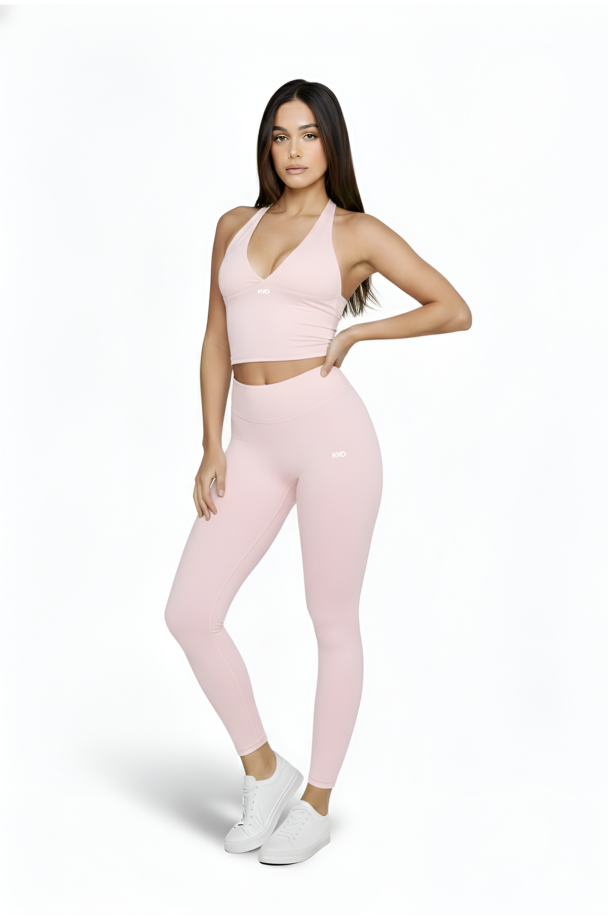 Uzume Scrunch Leggings Long Baby Pink