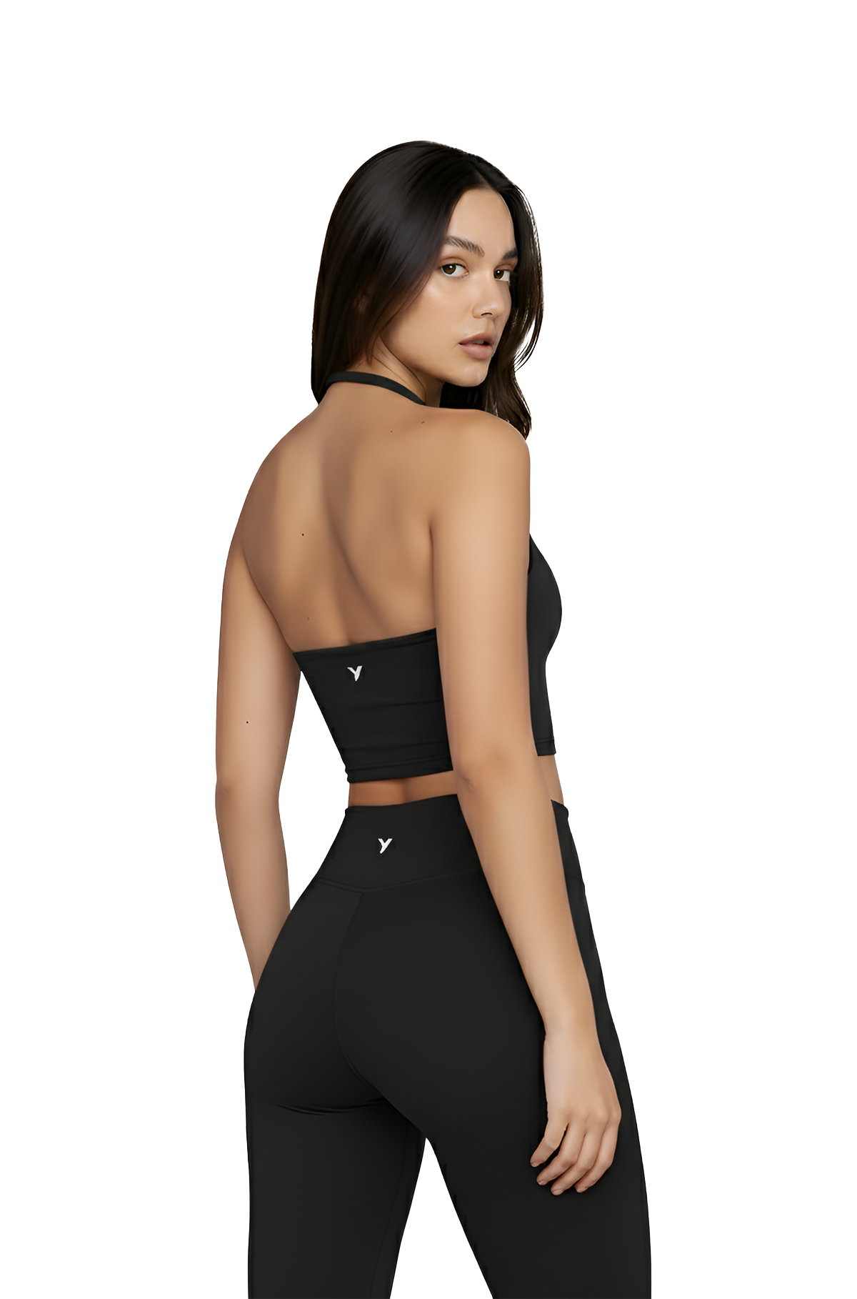 Uzume Neck Holder Tank Top Black