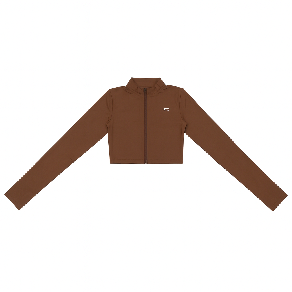 Uzume Sculpt Zip Jacket Brown