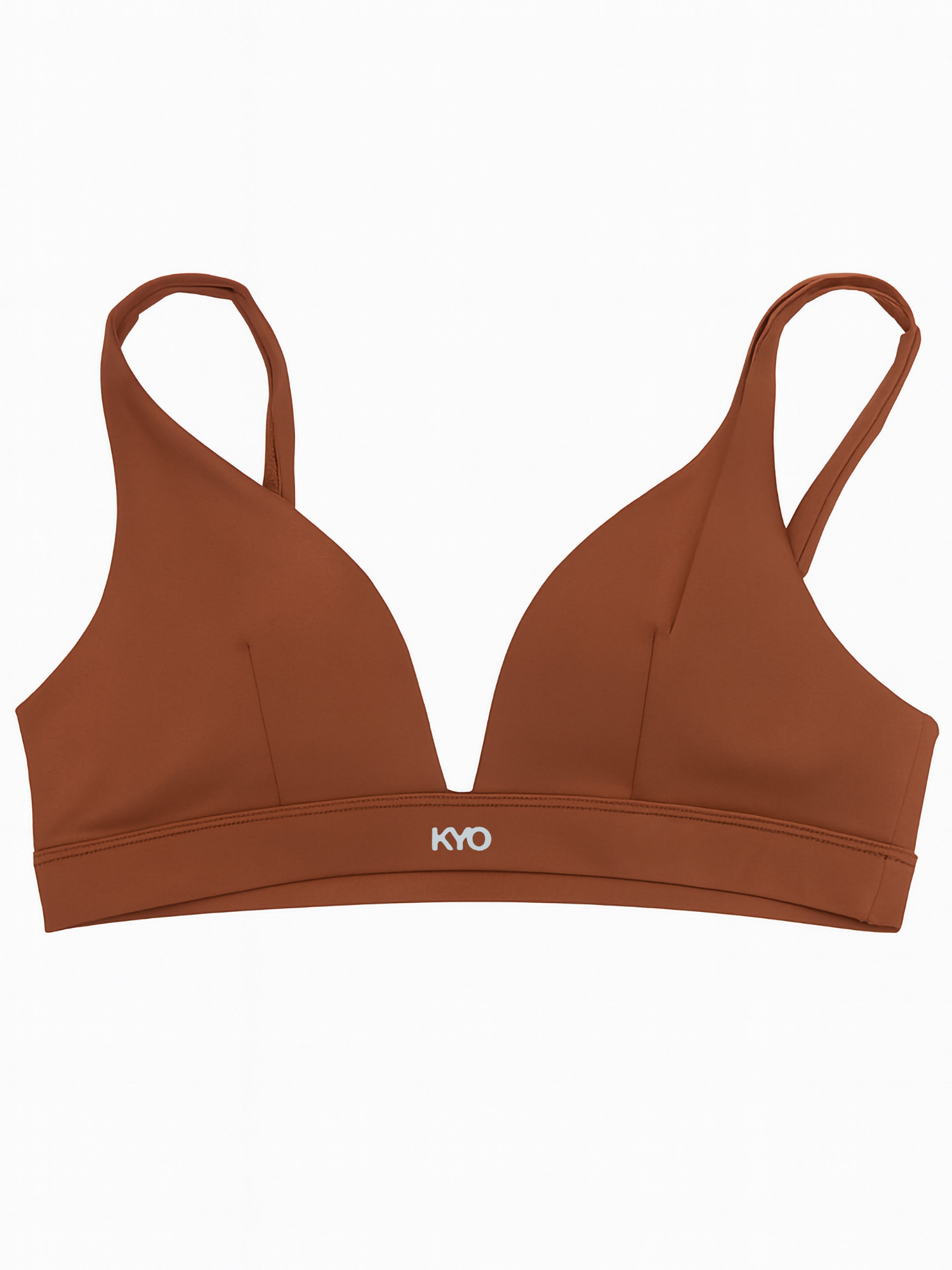 Uzume Crop Bra Brown