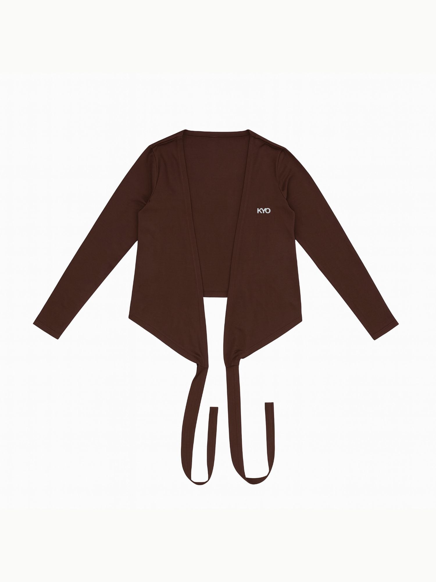 Uzume Ballet Wrap Top Brown