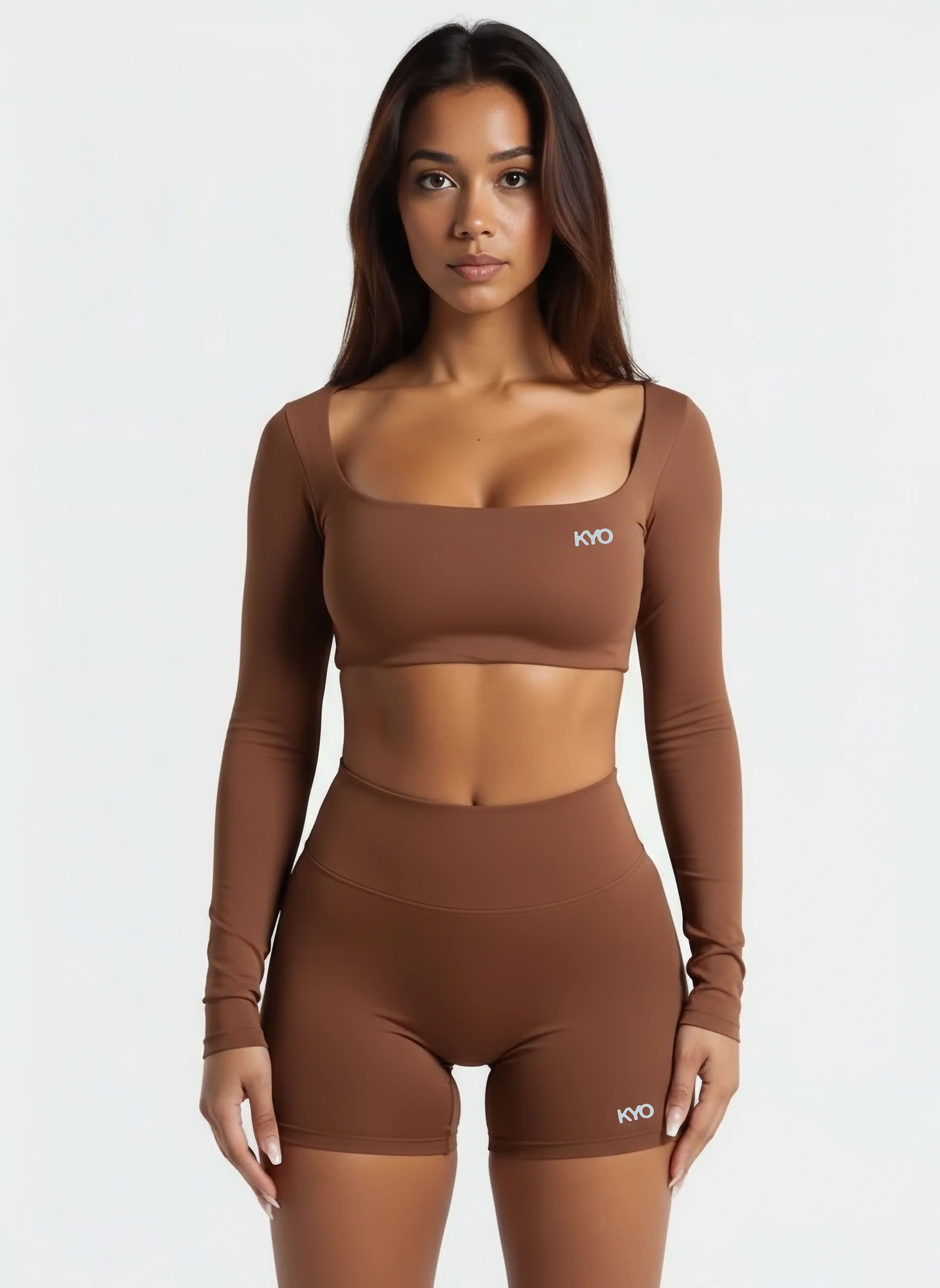 Uzume Long Sleeve Top Brown