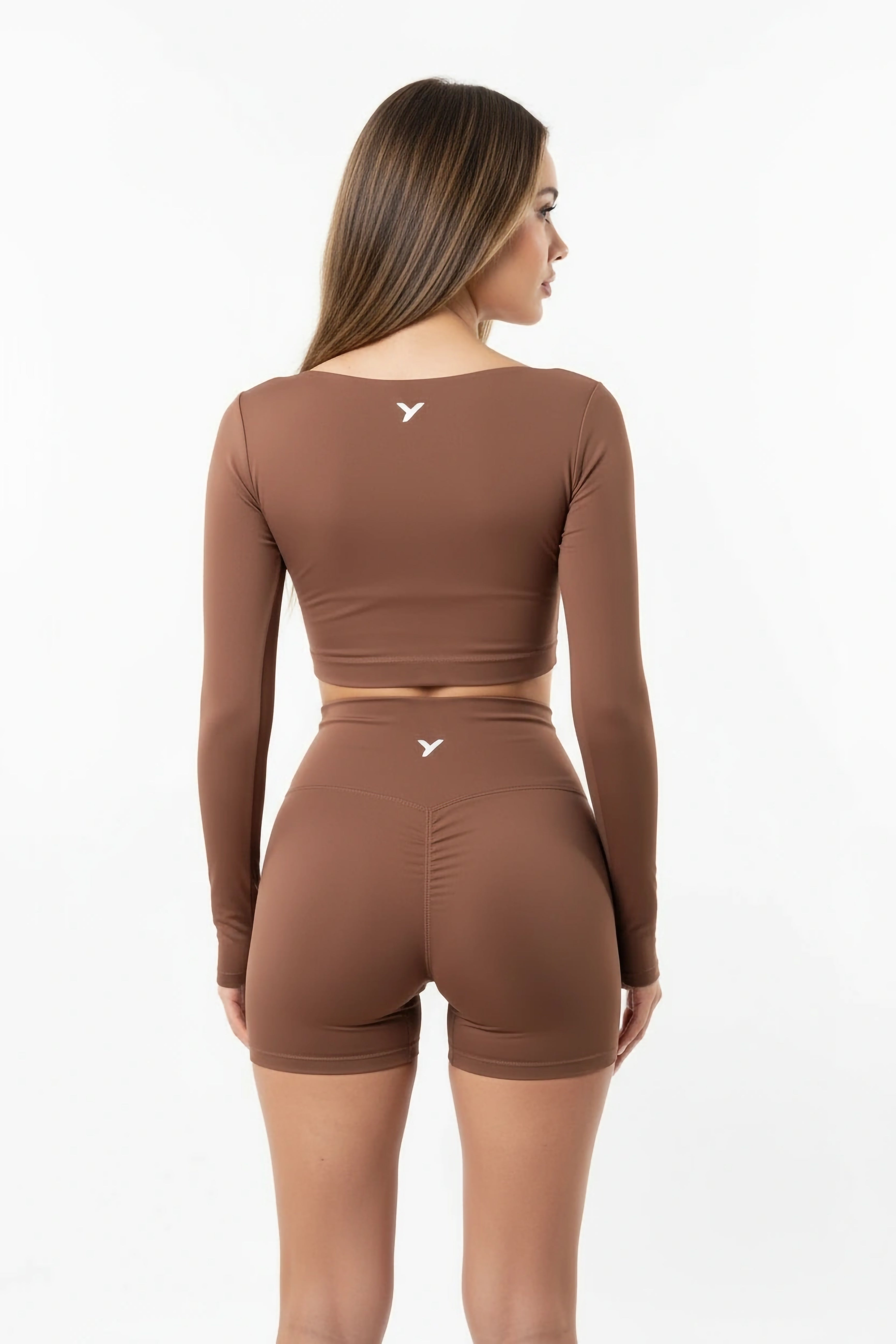 Uzume Scrunch Shorts Brown