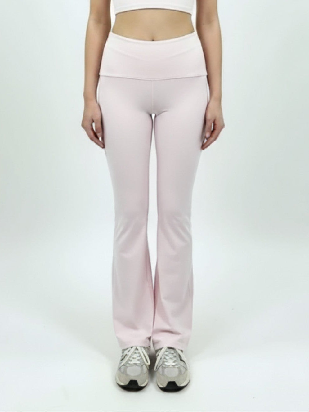 Uzume Jersey Flare Pants Baby Pink