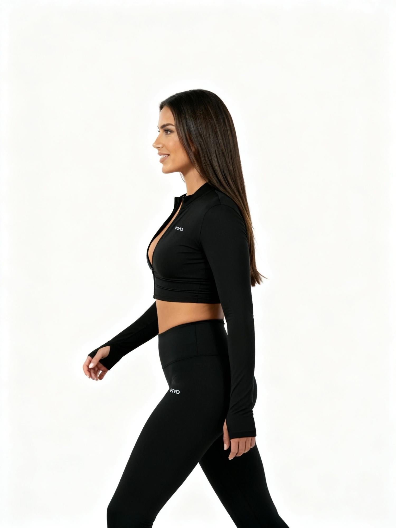 Uzume Sculpt Zip Jacket Black